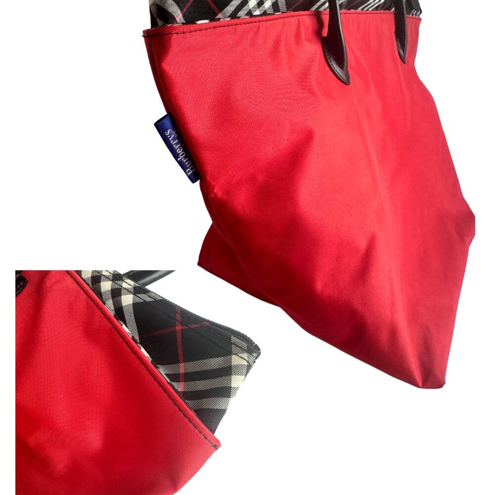 Burberry Blue Label Large Red Tote Bag in Synthetic - Picture 4 of 11